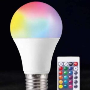 Renk Değiştirebilen RGB Işıklı Led Ampul A+Enerji 15 Watt Led Işık