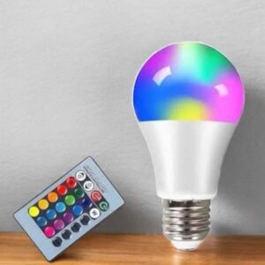 Led Ampul Enerji Dostu RGB Işıklı 100W Led Işık