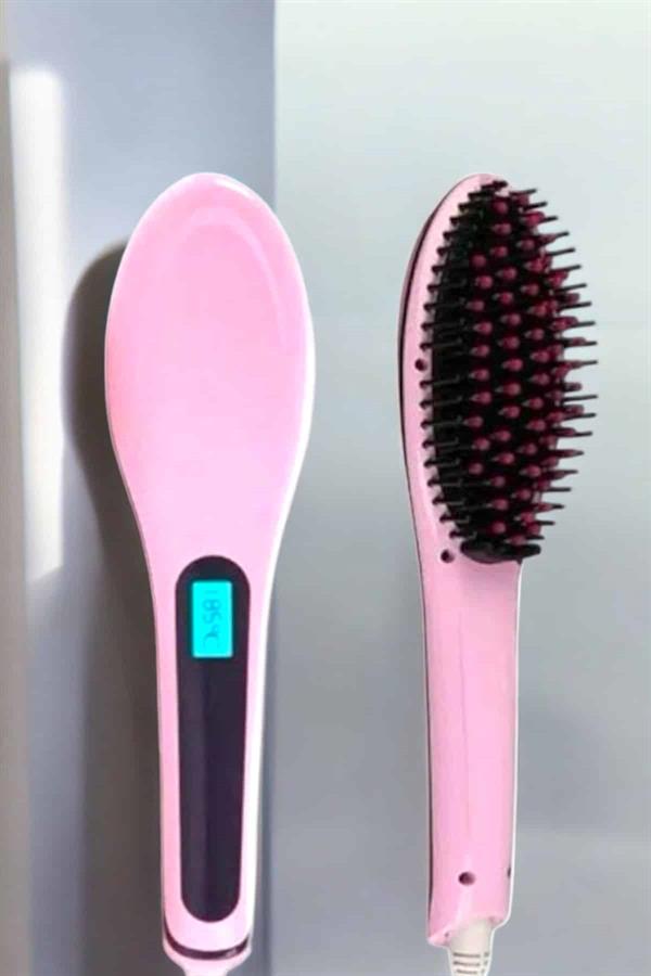 Fön Tarağı Saç Düzleştirici Sıkı Dişli Isı Ayarlı Elektriklenme Karşıtı - Görsel 2