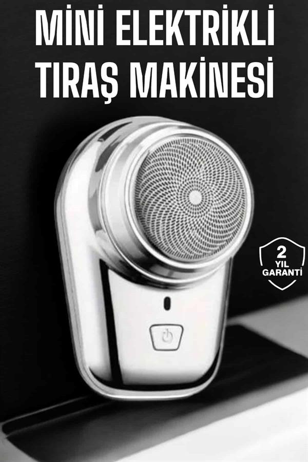 Seyahat Tipi Tıraş Makinesi Taşınabilir Kablosuz Mini Paslanmaz Çelik - Görsel 2