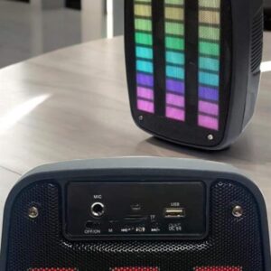 Bluetooth Hoparlör RGB Işıklı USB SD Kart Girişli Taşınabilir
