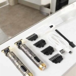 Tıraş Makinesi Şarjlı Profesyonel Saç Kesme Makinesi Gold Çizik Tıraş