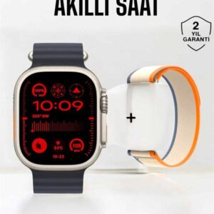 Akıllı Saat Yeni Nesil Sesli Asistan Uyku ve Sağlık Takibi Adımsayar