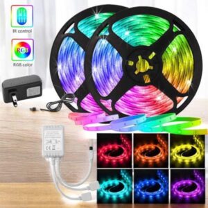 5 Metre Şerit Led RGB Işıklı Kumandalı Güç Adaptörü Her Ortama Uygun