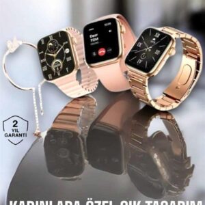 Akıllı Saat Kadınlara Uyku Ve Sağlık Takibi Yapabilen Bileklik Hediyeli