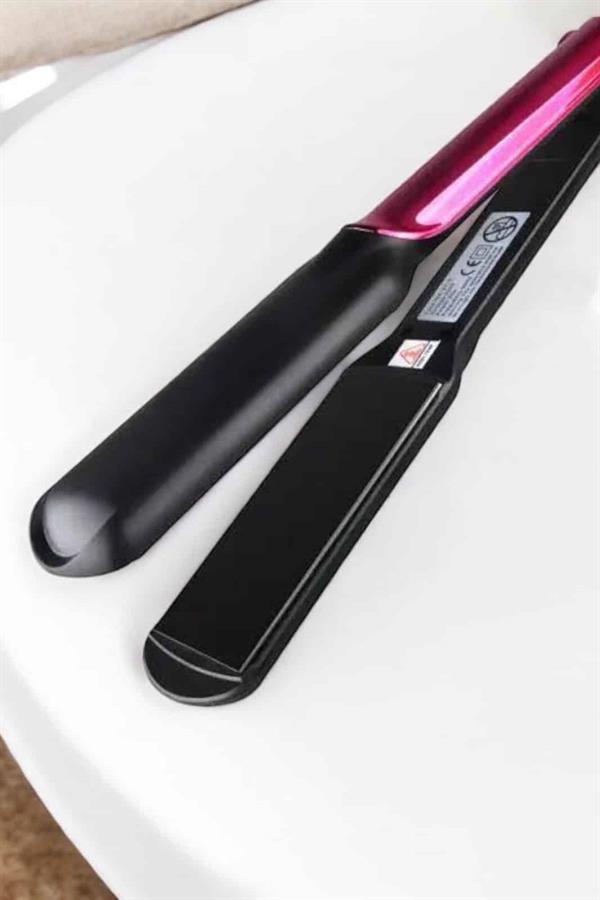 Saç Düzleştirici Isı Ayarlı Seramik Kaplama Döner Kablo Yıpranma Karşıtı - Görsel 2