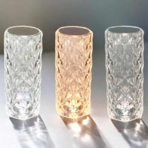 Gece Lambası Kristal Lamba Dokunmatik Şarjlı Hediyelik