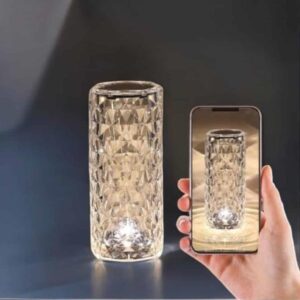 Gece Lambası Kristal Lamba Dokunmatik Şarjlı Hediyelik