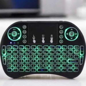 TV Uyumlu Mini Klavye Q Klavye Işıklı Tüm Cihazlara Uyumlu