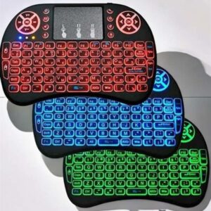 Işıklı Kablosuz Mini Q Klavye Tüm Cihazlara Uyumlu