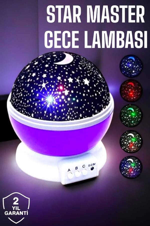 Çocuklara Özel Yıldızlı Gece Lambası - Görsel 2