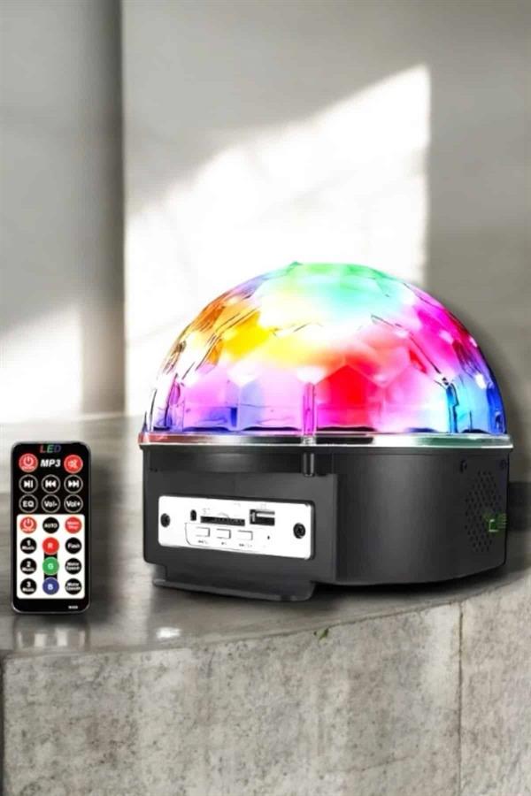 Kompakt Tasarımlı Telefon Kontrollü Disko Topu Işıkları - Görsel 5