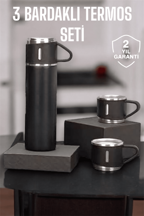 500 ml Kapasiteli Taşınabilir Basınçlı Termos Seti Günlük Kullanım için İdeal - Görsel 2