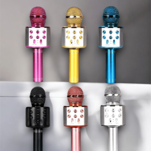 Kablosuz Bluetooth Karaoke Mikrofon USB ve AUX Girişli Yüksek Ses Kalitesi