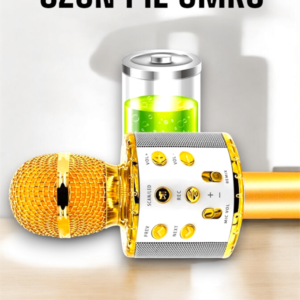 Kablosuz Bluetooth Karaoke Mikrofon USB ve AUX Girişli Yüksek Ses Kalitesi