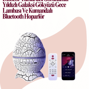 Uzaktan Kumandalı USB Girişli Döner Projektör Lamba