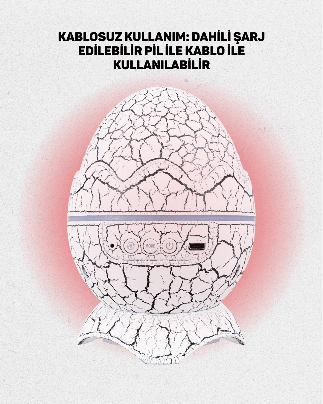 Uzaktan Kumandalı USB Girişli Döner Projektör Lamba - Görsel 4