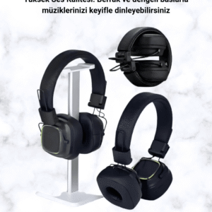 Yüksek Ses Kaliteli Kablosuz Kulak Üstü Kulaklık – BT 5.3