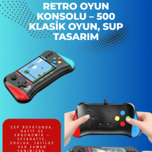 500 Retro Oyunlu Taşınabilir El Konsolu – X7M Modeli