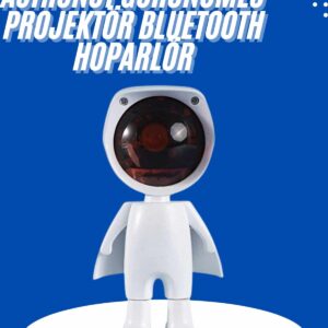 Astronot Işık Projektörü Gökkuşağı Projeksiyon Gece Lambası Hediyelik
