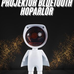 180 Derece Dönebilen Astronot Masa ve Gece Lambası Projektör