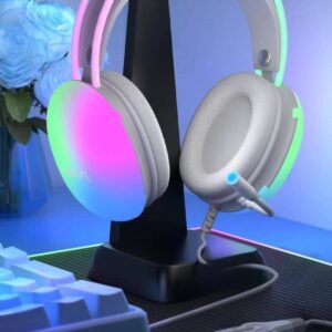 Kulak Üstü Kablosuz Bluetooth Kulaklık Unısex Renkli Işıklı Kulaklık