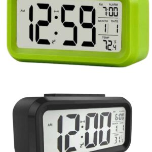 Dijital Masa Saati Termometre Takvim Led Ekran Pilli Ev Ofis Masası