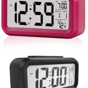 Dijital Masa Saati Termometre Takvim Led Ekran Pilli Ev Ofis Masası