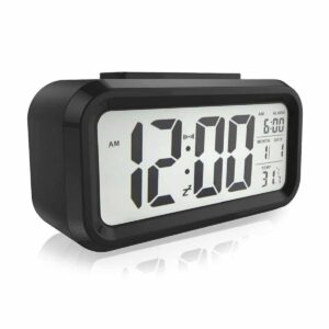 Dijital Masa Saati Takvim Çalar Saat Alarmlı Işıklı Led Ekran Pilli