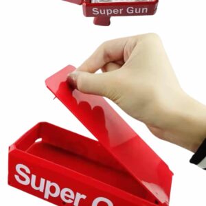 Kırmızı Parti Oyuncağı Para Saçma Fırlatma Tabancası Makinesi Super Money
