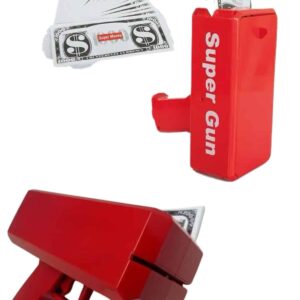 Para Saçma Tabancası Kırmızı Para Fırlatma Oyuncağı Parti Eğlencesi