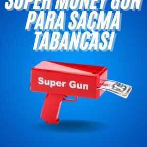 Kırmızı Çocuklara Özel Para Fırlatma Makinesi Para Saçma Tabancası