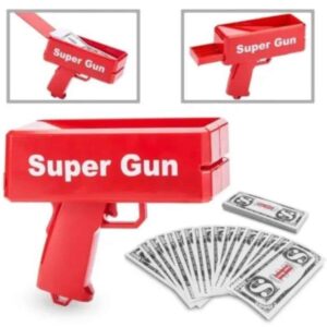 Kırmızı Çocuklara Özel Para Fırlatma Makinesi Para Saçma Tabancası