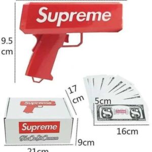 Çocuklara Özel Eğlenceli Para Saçma Makinası Parti Oyuncağı Kırmızı