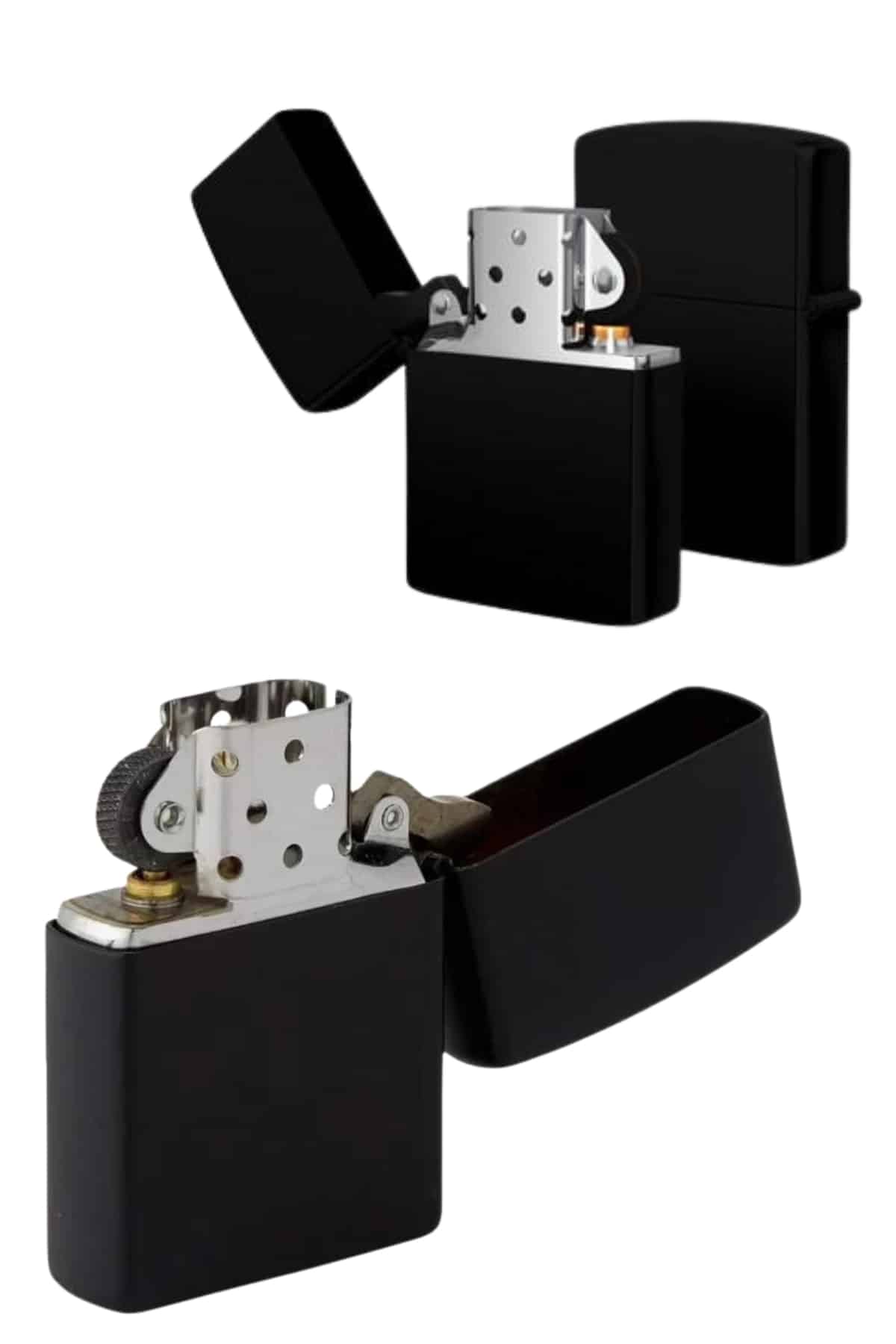 Erkeklere Özel Hediyelik Eşya Zippo Metalik Benzinli Çakmak Doldurulabilir - Görsel 2