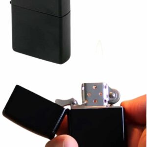 Erkeklere Özel Hediyelik Eşya Zippo Metalik Benzinli Çakmak Doldurulabilir