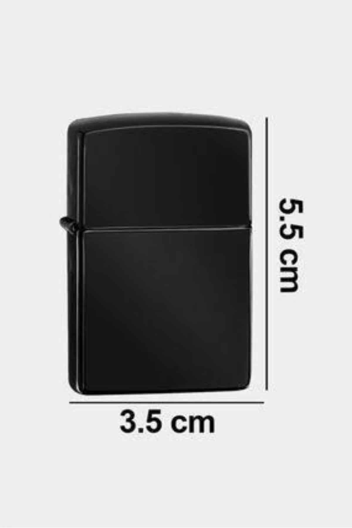 Erkeklere Özel Hediyelik Eşya Zippo Metalik Benzinli Çakmak Doldurulabilir - Görsel 4