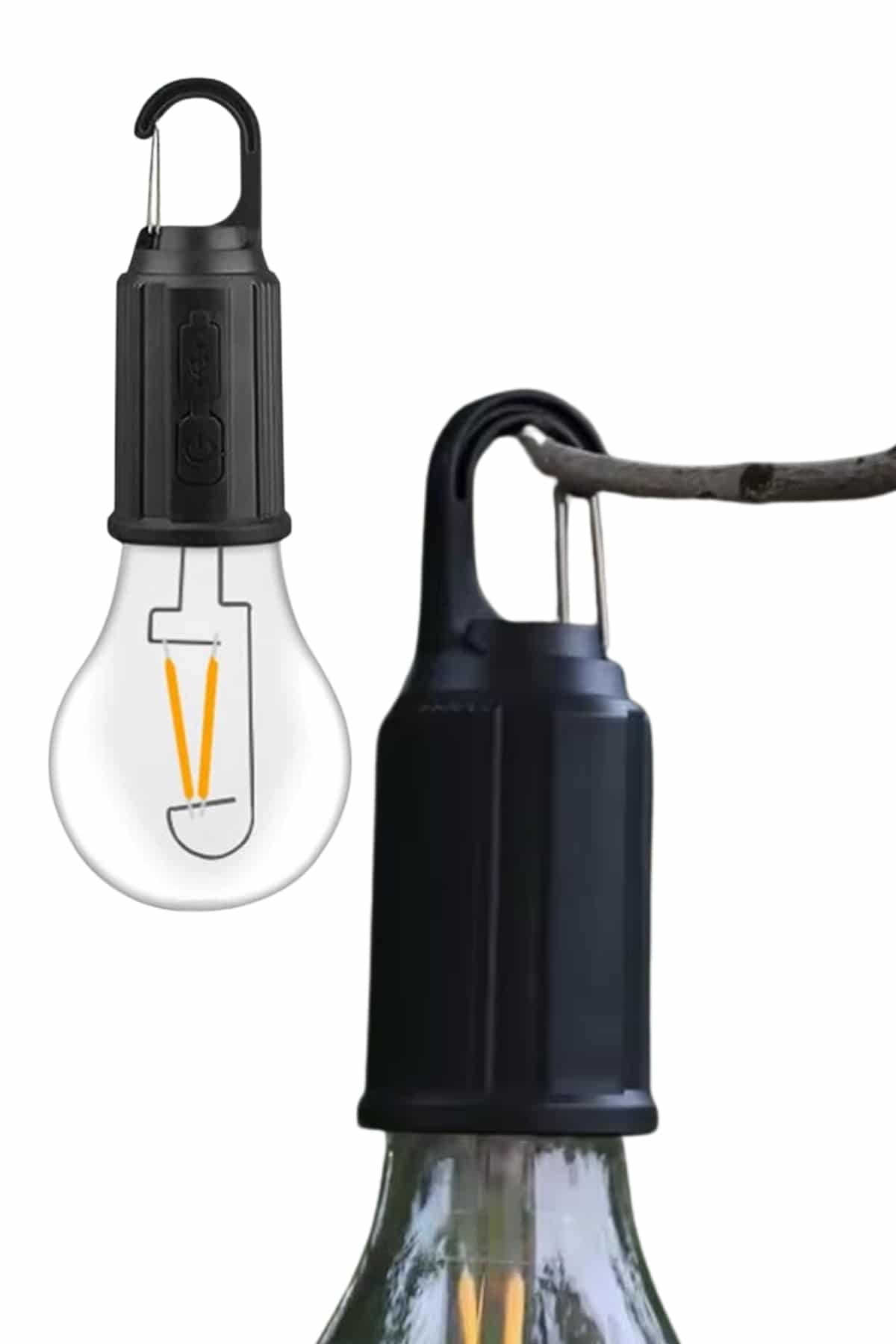 Taşınabilir Şarjlı Led Ampul Askılı Lamba Kamp Bahçe Lambası - Görsel 2