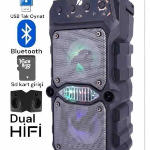 Ses Bombası Kablosuz Bluetooth Hoparlör Çift Çıkışlı Yüksek Ses Kaliteli Hoparlör