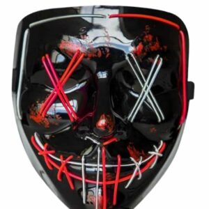 Işıklı Led Maske Parti Eğlence Maskesi Hallowen Neon Maske