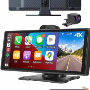 Android ve İOS Uyumlu Ön Arka Çift Kameralı Araç Ekranı Dokunmatik CarPlay