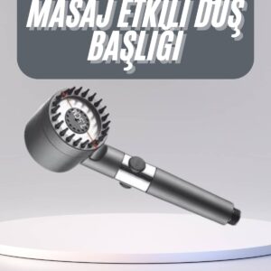 Yüksek Performanslı Masaj Etkili Su Tasarruflu Duş Başlığı Krom Kaplama Uzun Ömürlü