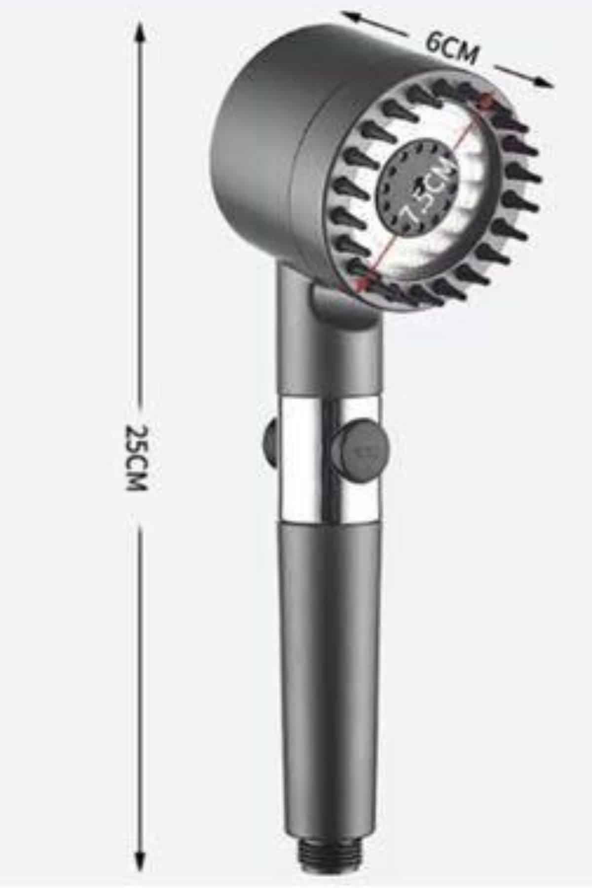 Yüksek Performanslı Masaj Etkili Su Tasarruflu Duş Başlığı Krom Kaplama Uzun Ömürlü - Görsel 3