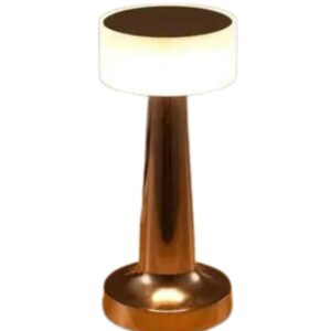 Kablosuz Renkli Masa ve Gece Lambası Altın Rengi Dokunmatik Led Lamba