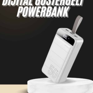 Hızlı Taşınabilir 50.000 Mah Powerbank Led Ekran Android ve İOS Uyumlu