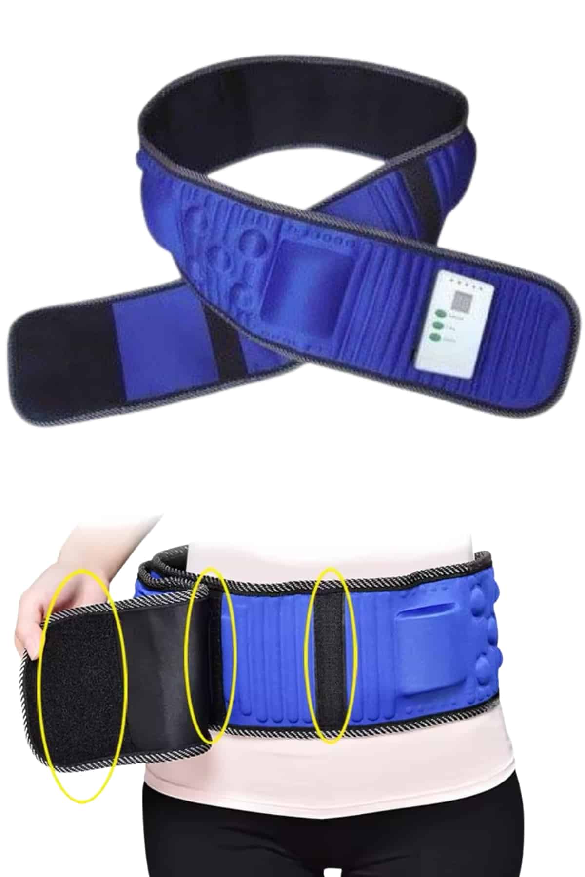 Göbek İnceltme Kemeri Kas Gevşetici Masaj Aleti Titreşimli Masaj Kemeri - Görsel 2