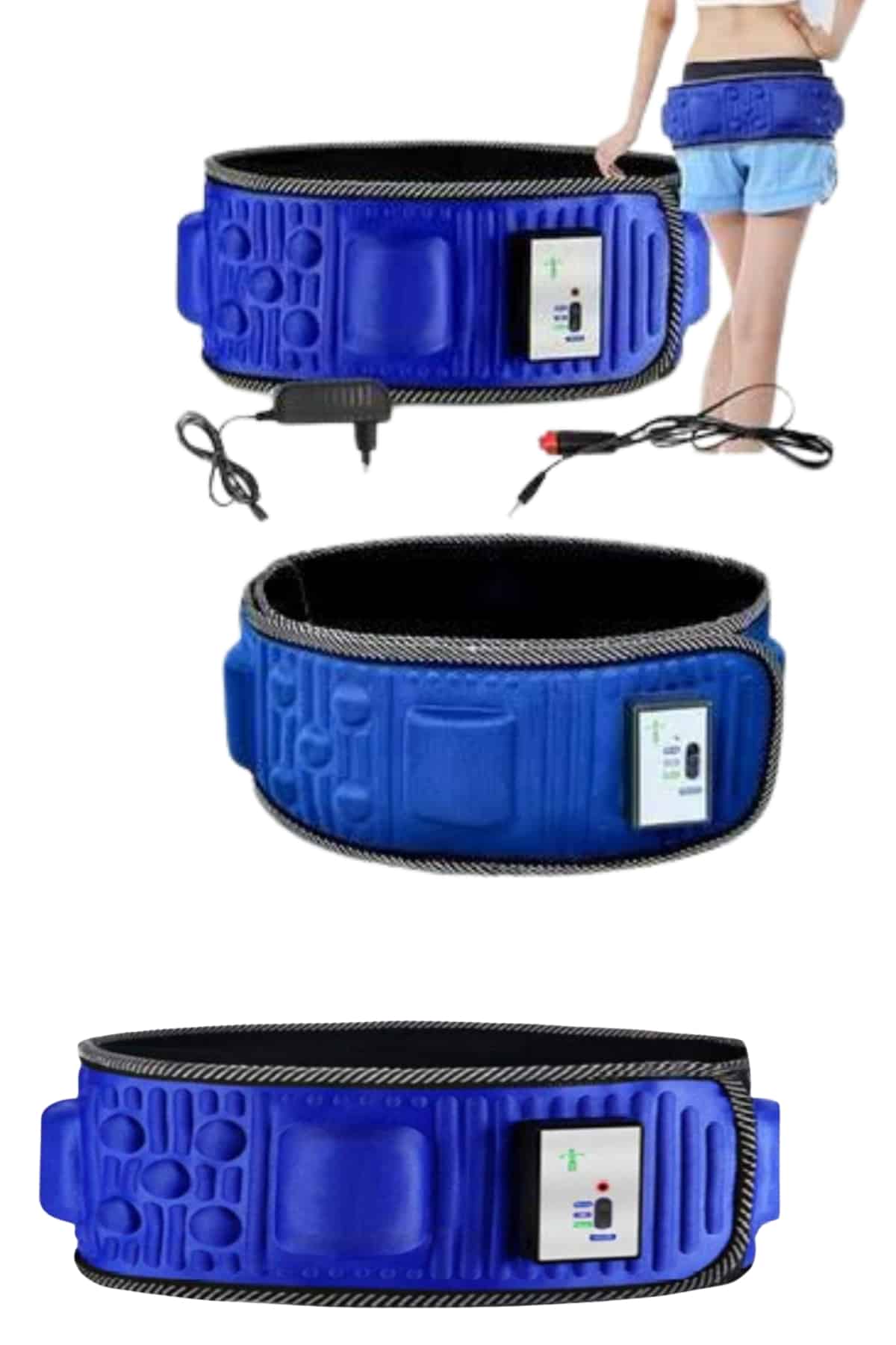 Göbek İnceltme Kemeri Kas Gevşetici Masaj Aleti Titreşimli Masaj Kemeri - Görsel 5