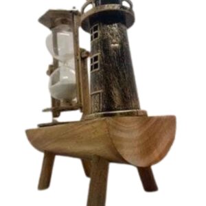 Hediyelik Kum Saati Retro Dekoratif Deniz Feneri Kum Saati