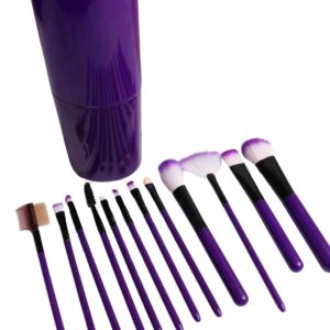 12 Parça Makyaj Fırça Seti Profesyonel Fondöten Allık Far Kontür Fırçası