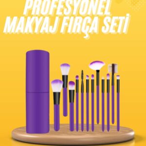12 Parça Makyaj Fırçası Yumuşak Kıllı Profesyonel Fırça Seti Yüksek Kaliteli Pürüzsüz